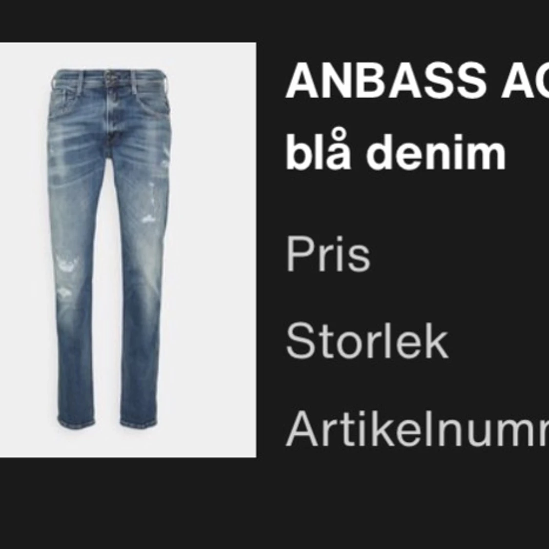 Replay Anbass med slitningar - 1