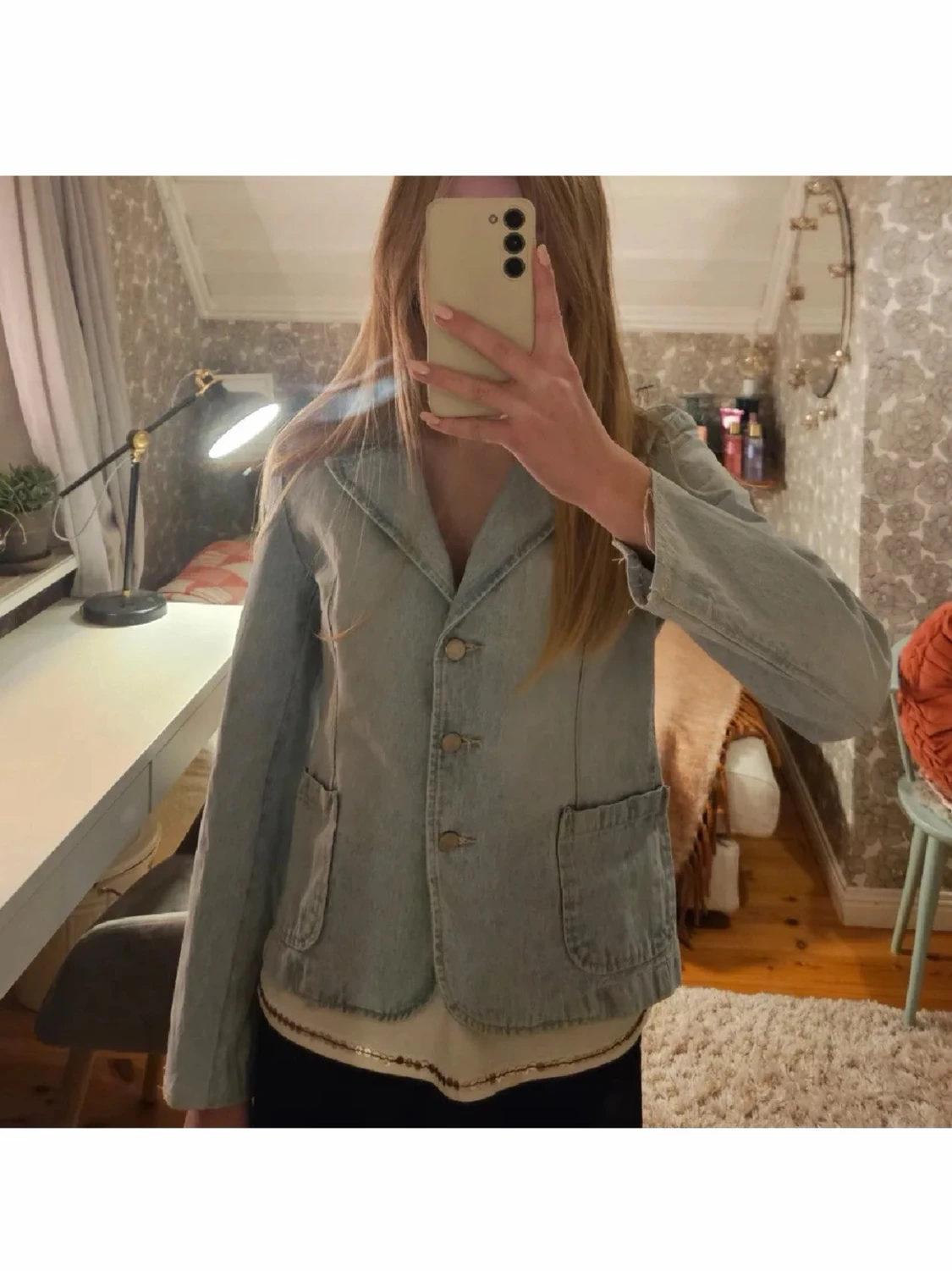 Ljusblå jeansjacka - 1