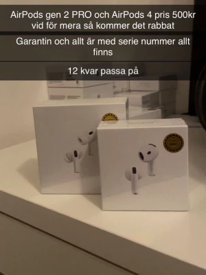 AirPods gen 2 PRO & Gen 4  - Pris beror på hur många man köper 