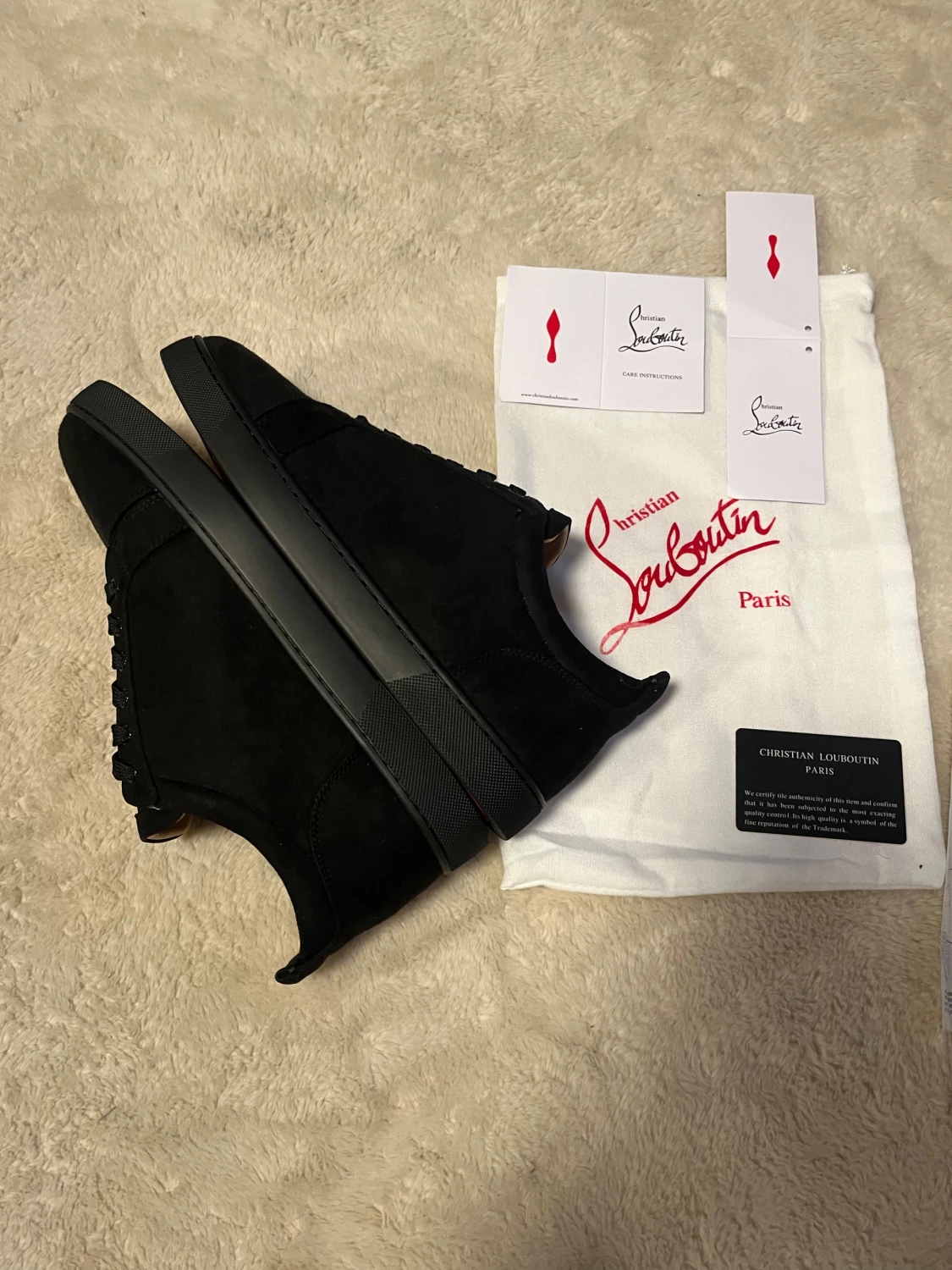 Svarta sneakers från Christian Louboutin - 1