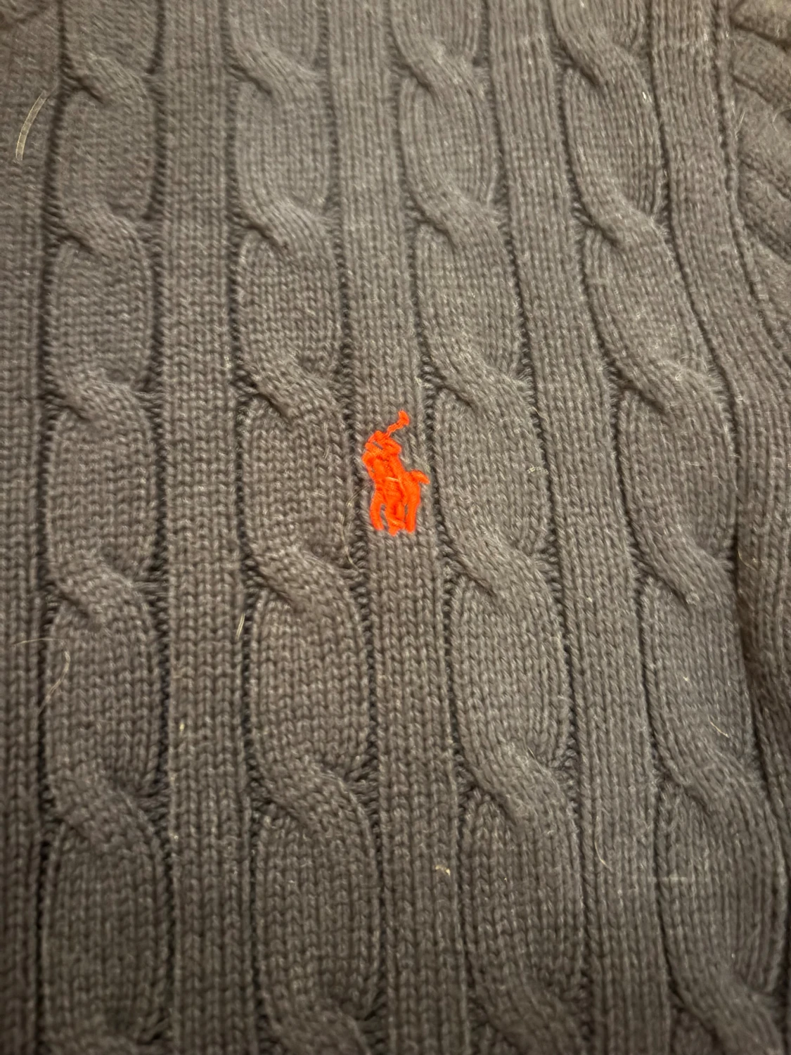 Mörkblå stickad tröja Polo Ralph Lauren - 1