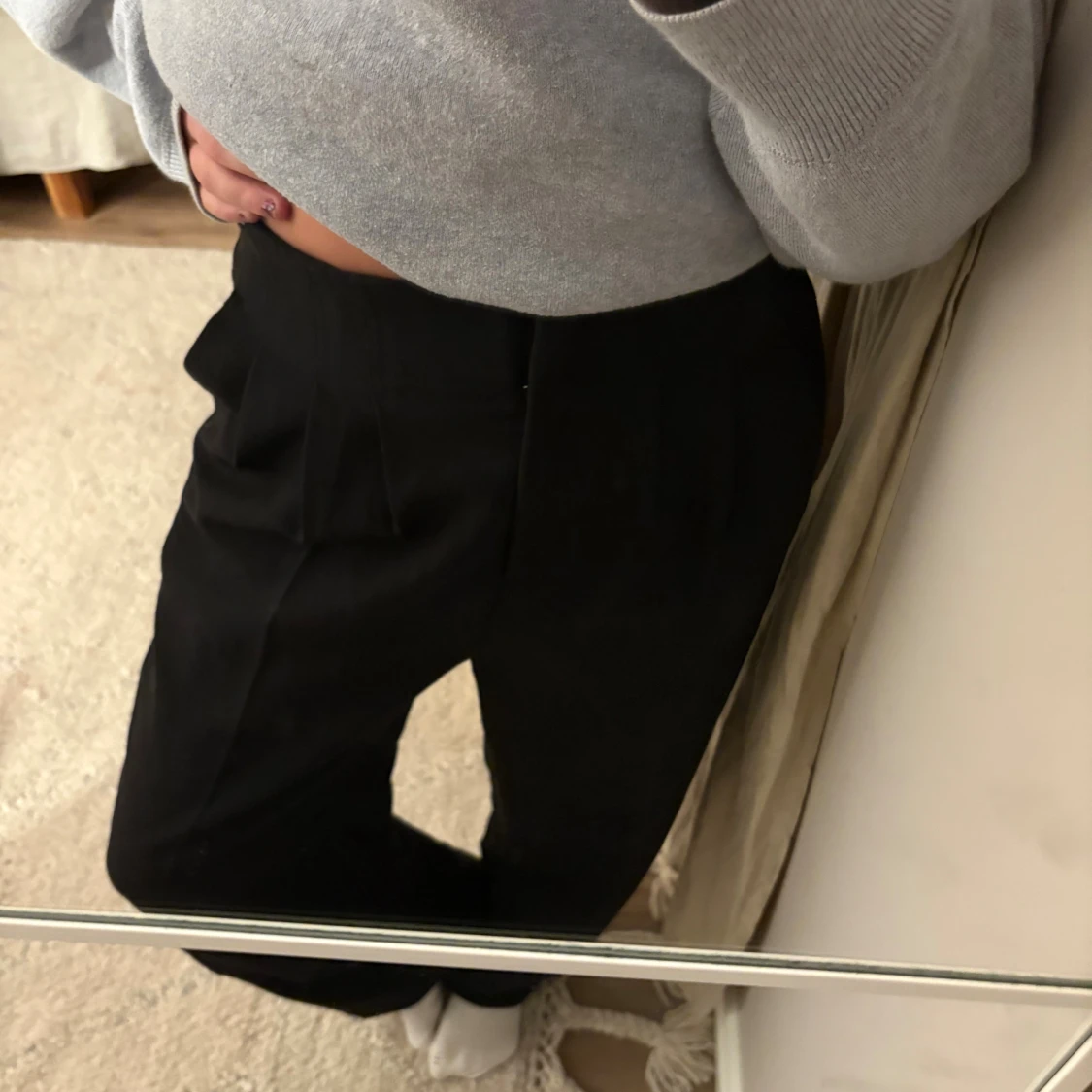 Svarta kostymbyxor - 1