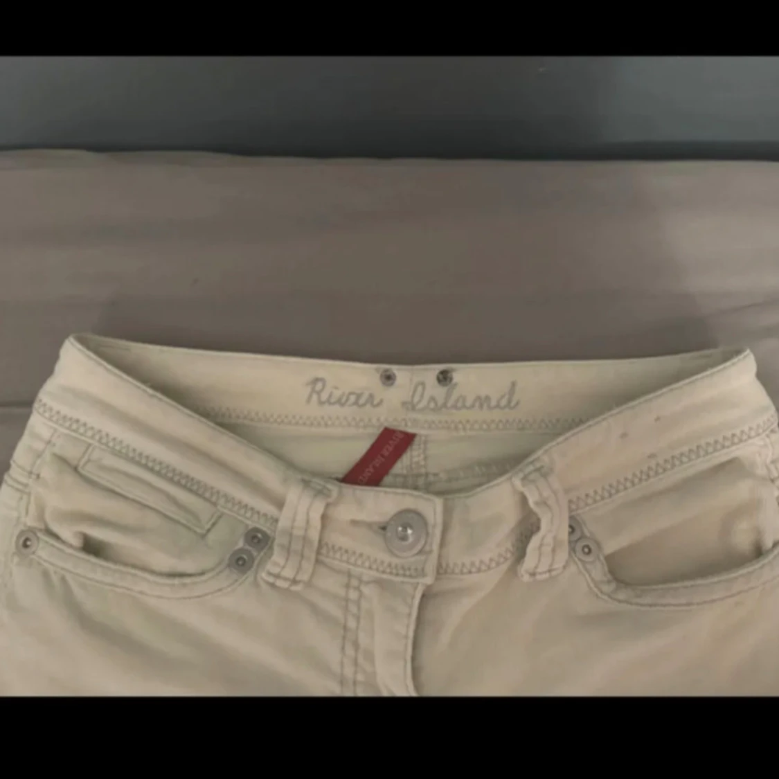 Vita Lågmidjade bootcut jeans från River Island - 1