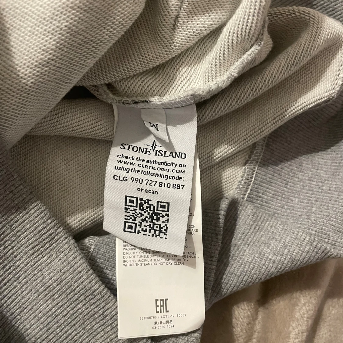 Grå hoodie från Stone Island - 4