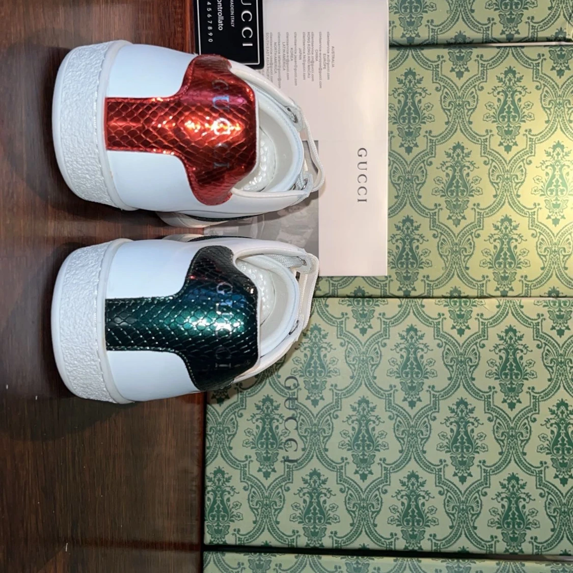 Gucci Ace sneakers med orm och metallic - 2