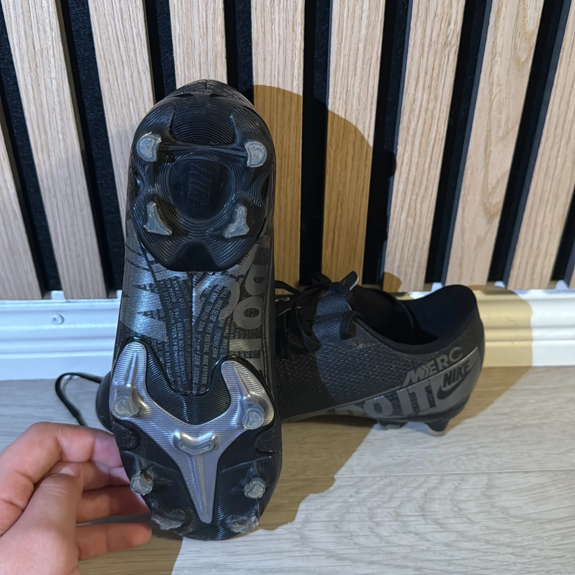 Svarta Nike Mercurial fotbollsskor - 4