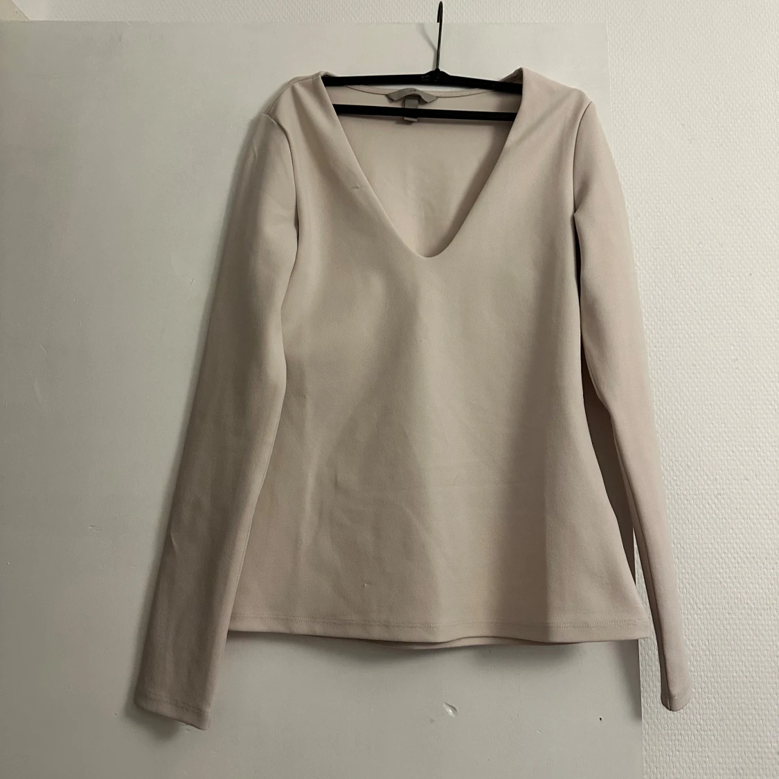 Beige långärmad topp från H&M