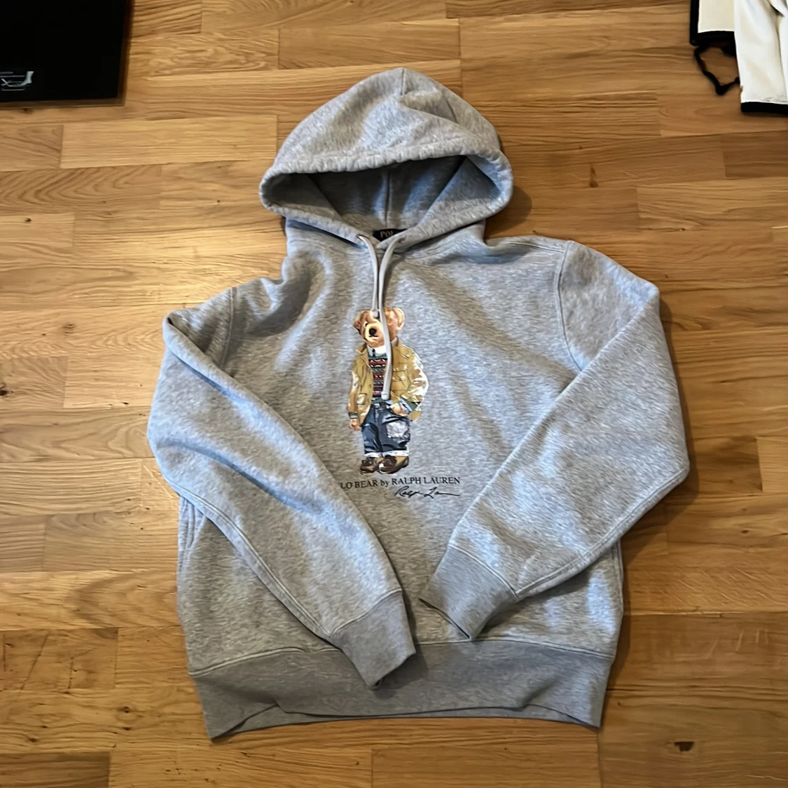 Grå hoodie Polo Bear Ralph Lauren