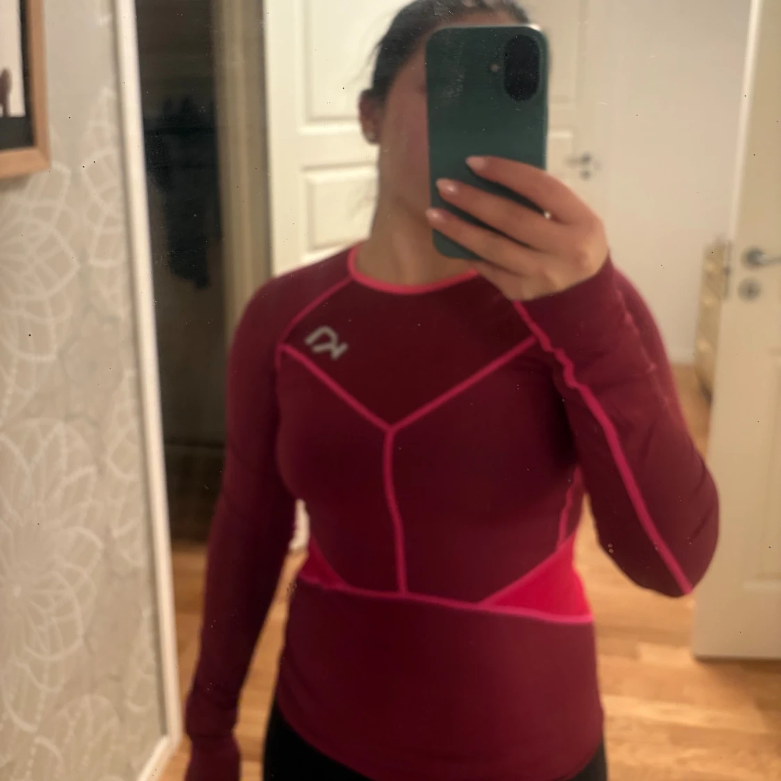 Rosa Kari Traa träningströja 