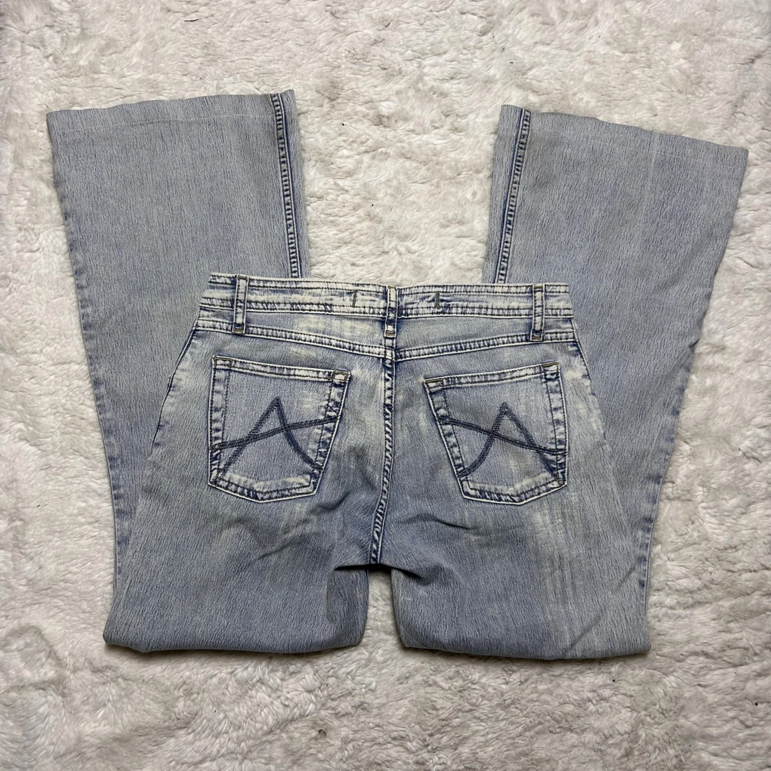 Lågmidjade bootcut jeans vintage  - 1