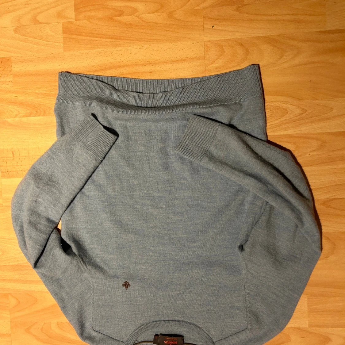 Ljusblå stickad tröja från Morris - 1