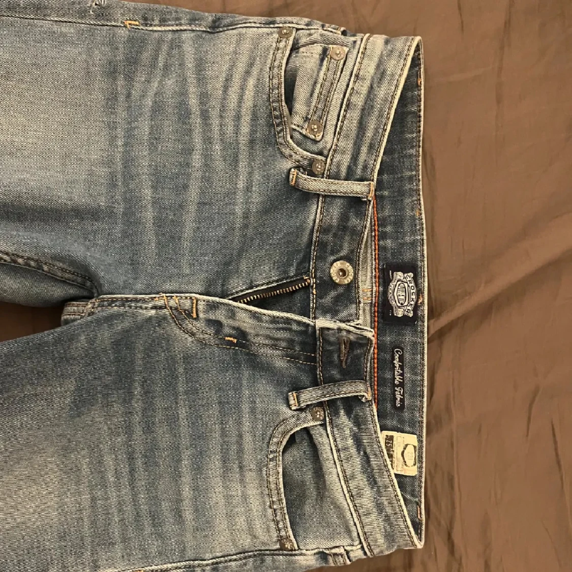 Blå bootcut jeans från Crocker - 2