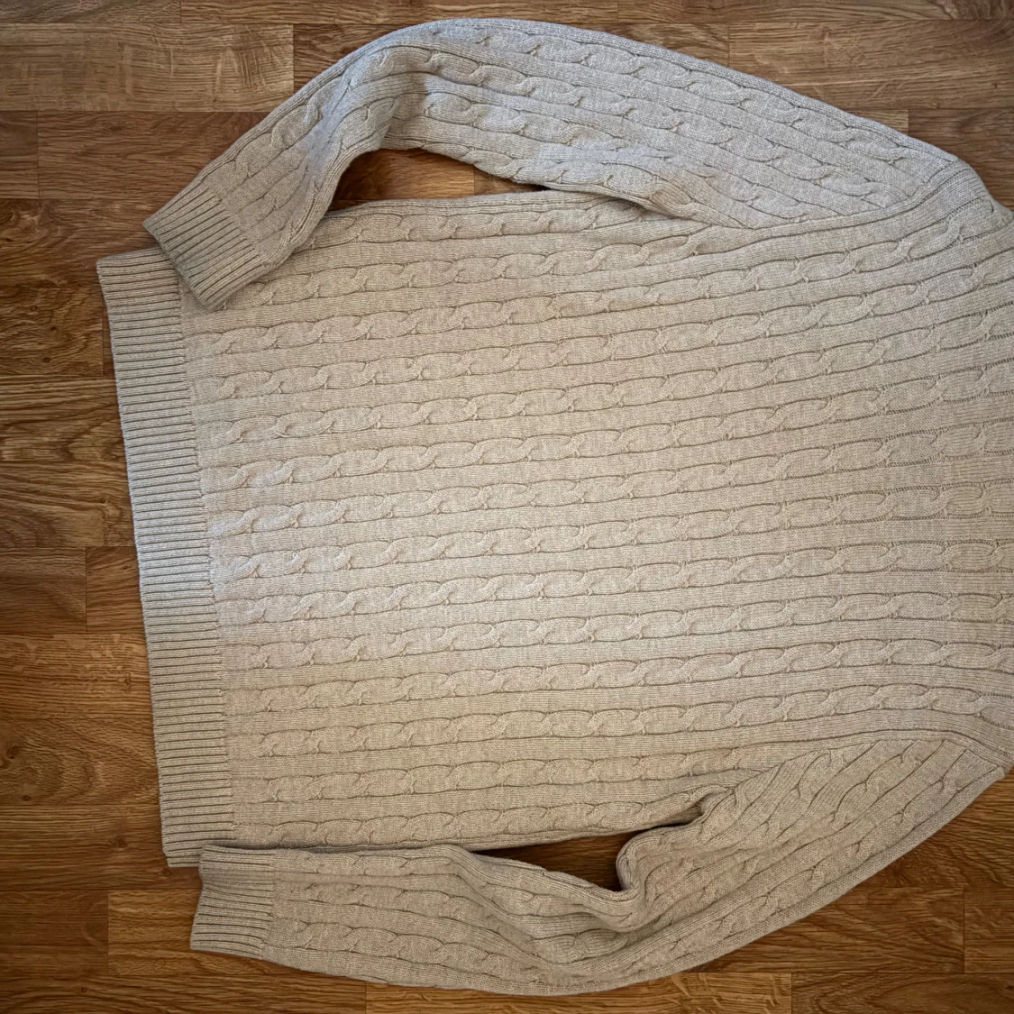 Beige kabelstickad tröja Polo Ralph Lauren - 3