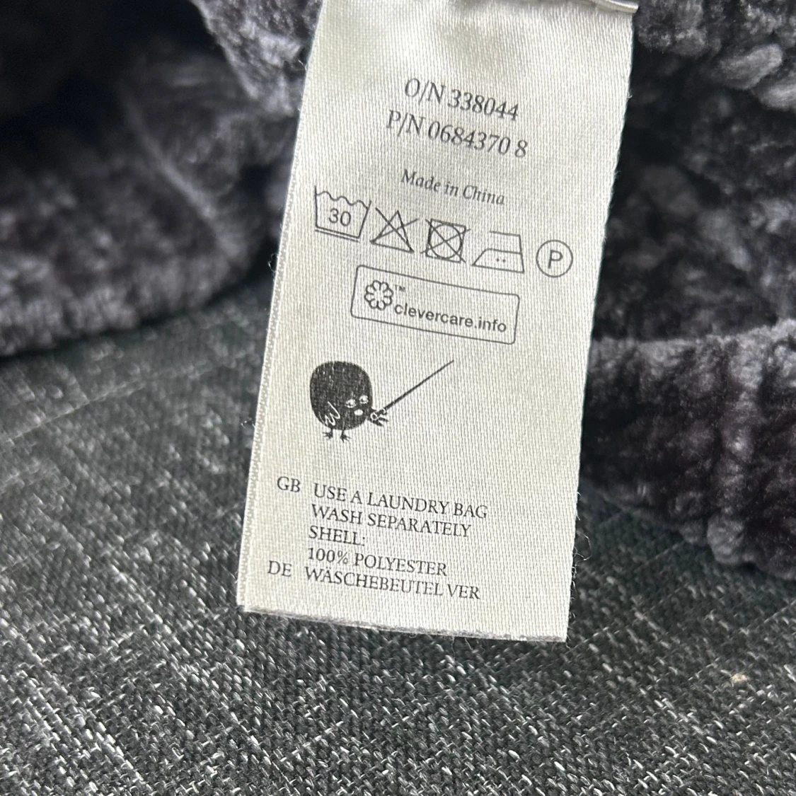 Mörkgrå ribbad tröja  - 2