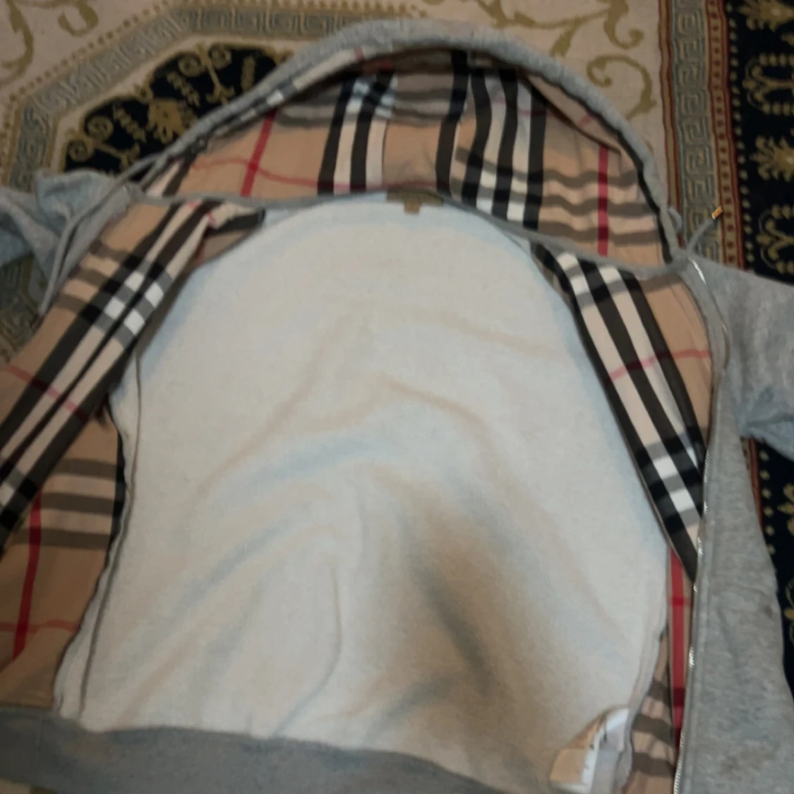 Trendig Burberry zip kofta grå - 2