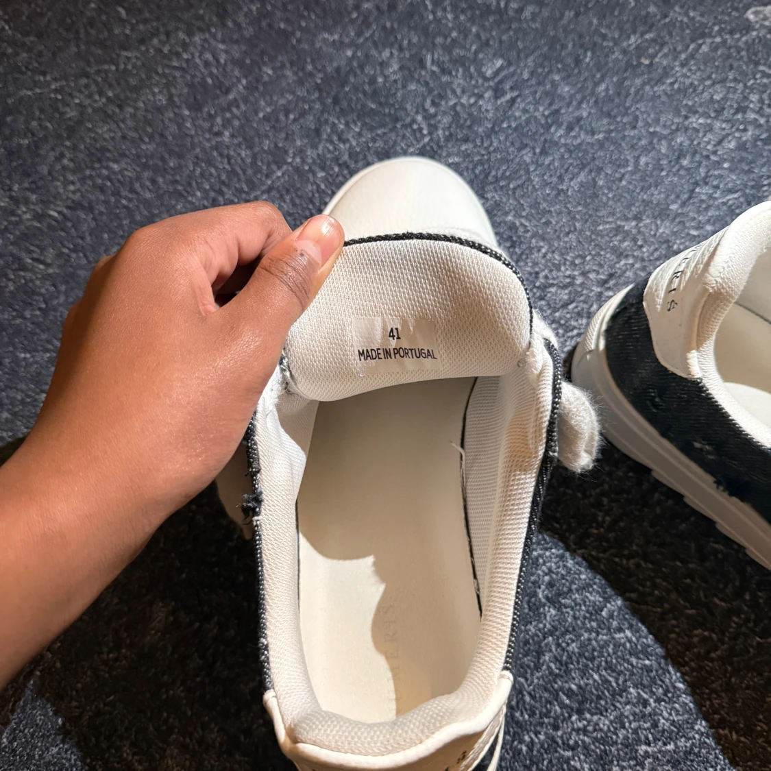 Numeris sneakers i denim och vitt - 4