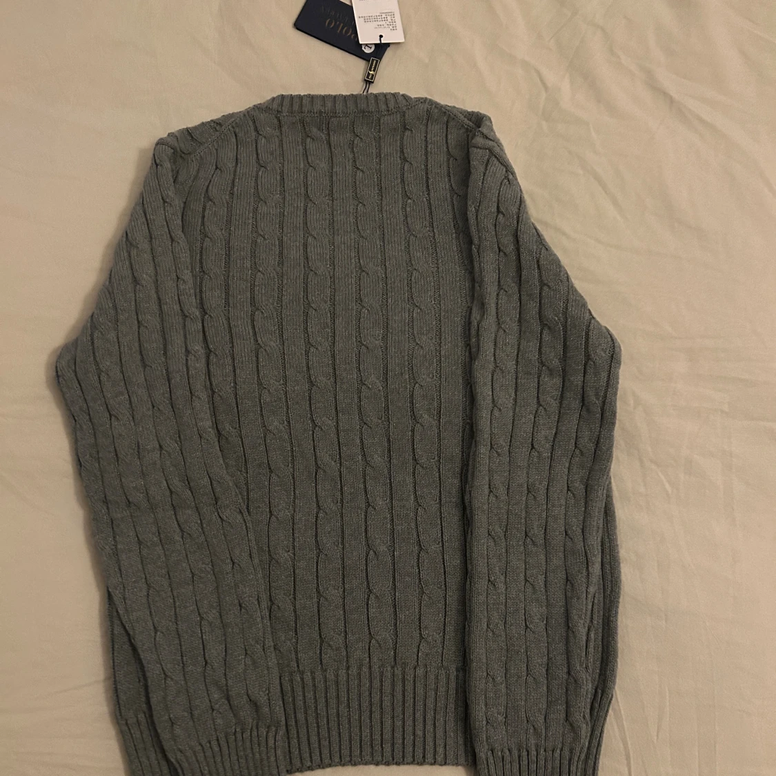 Grå kabelstickad tröja Polo Ralph Lauren - 1