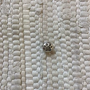 Silverfärgad berlock med tassmotiv - En Pandora berlock i silver. Är en hund tass, perfect för djur älskare