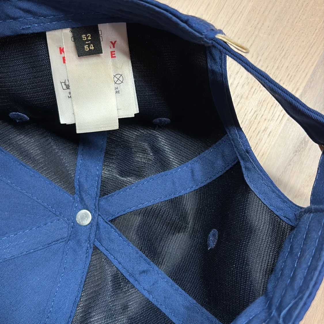 Mini Rodini Blå keps med broderad apa - 1