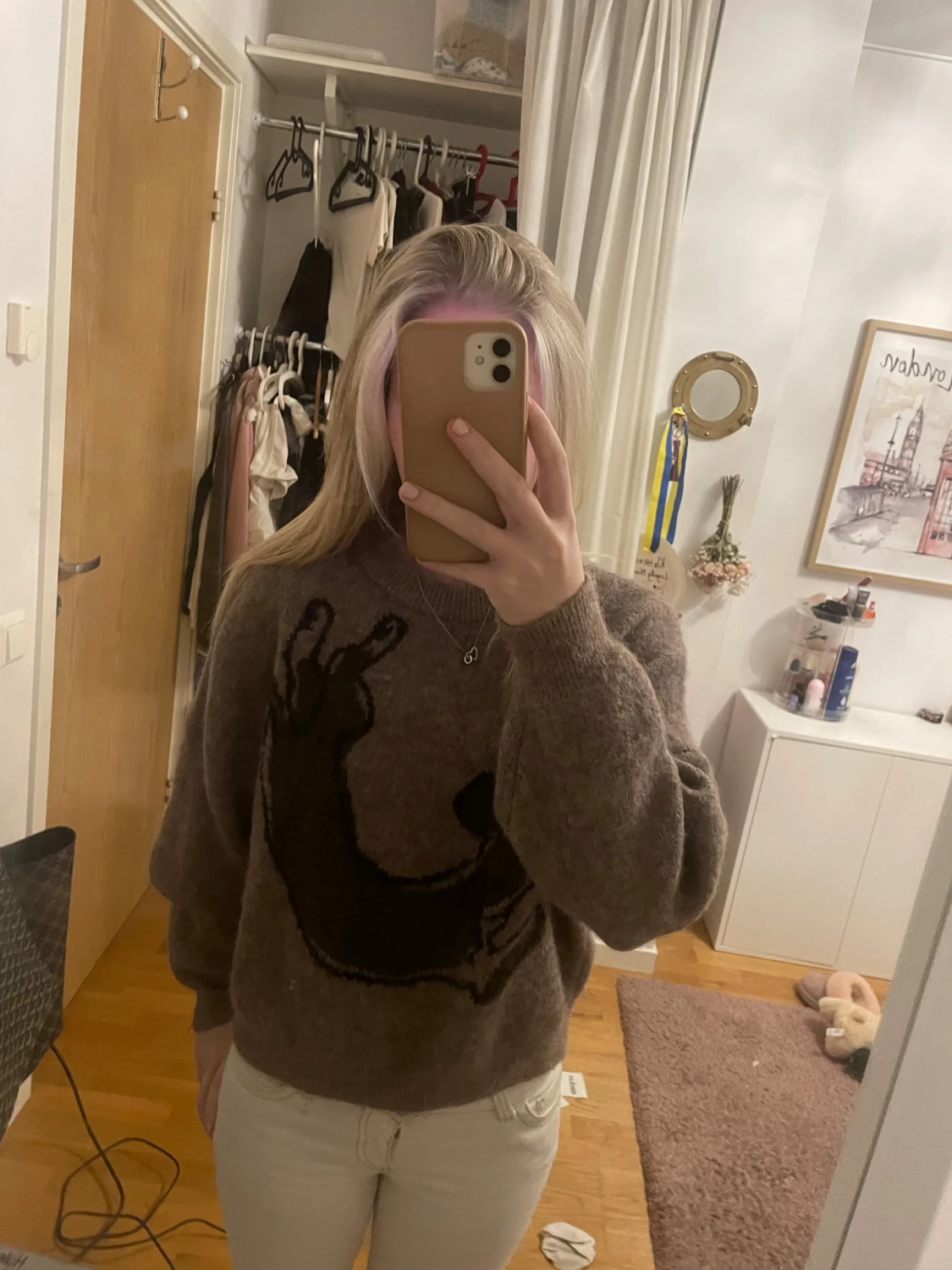 Brun/beige stickad tröja från Carin Wester  - 2