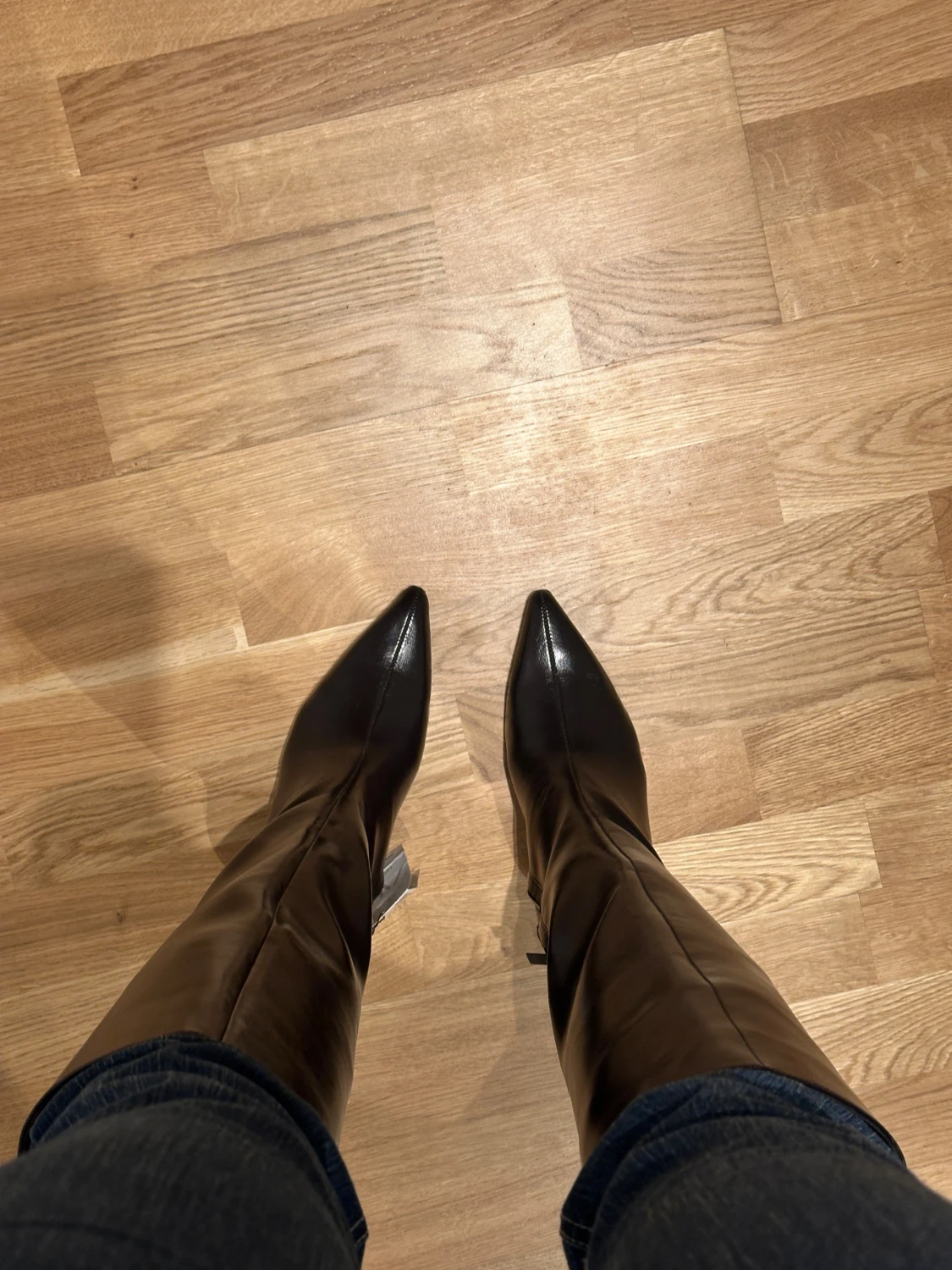 Bruna höga stövlar från Zara - 2