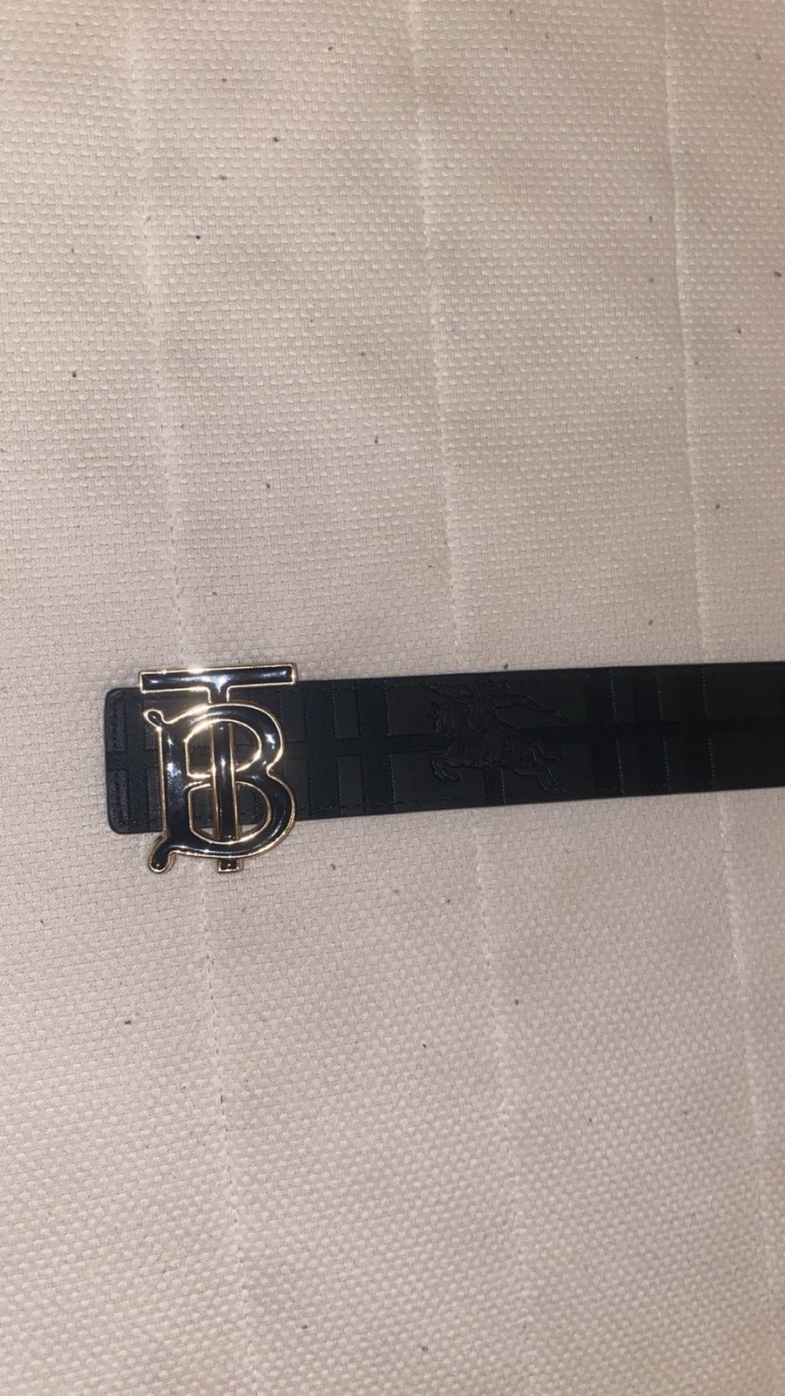 Burberry vändbart skärp med TB-spänne - 2