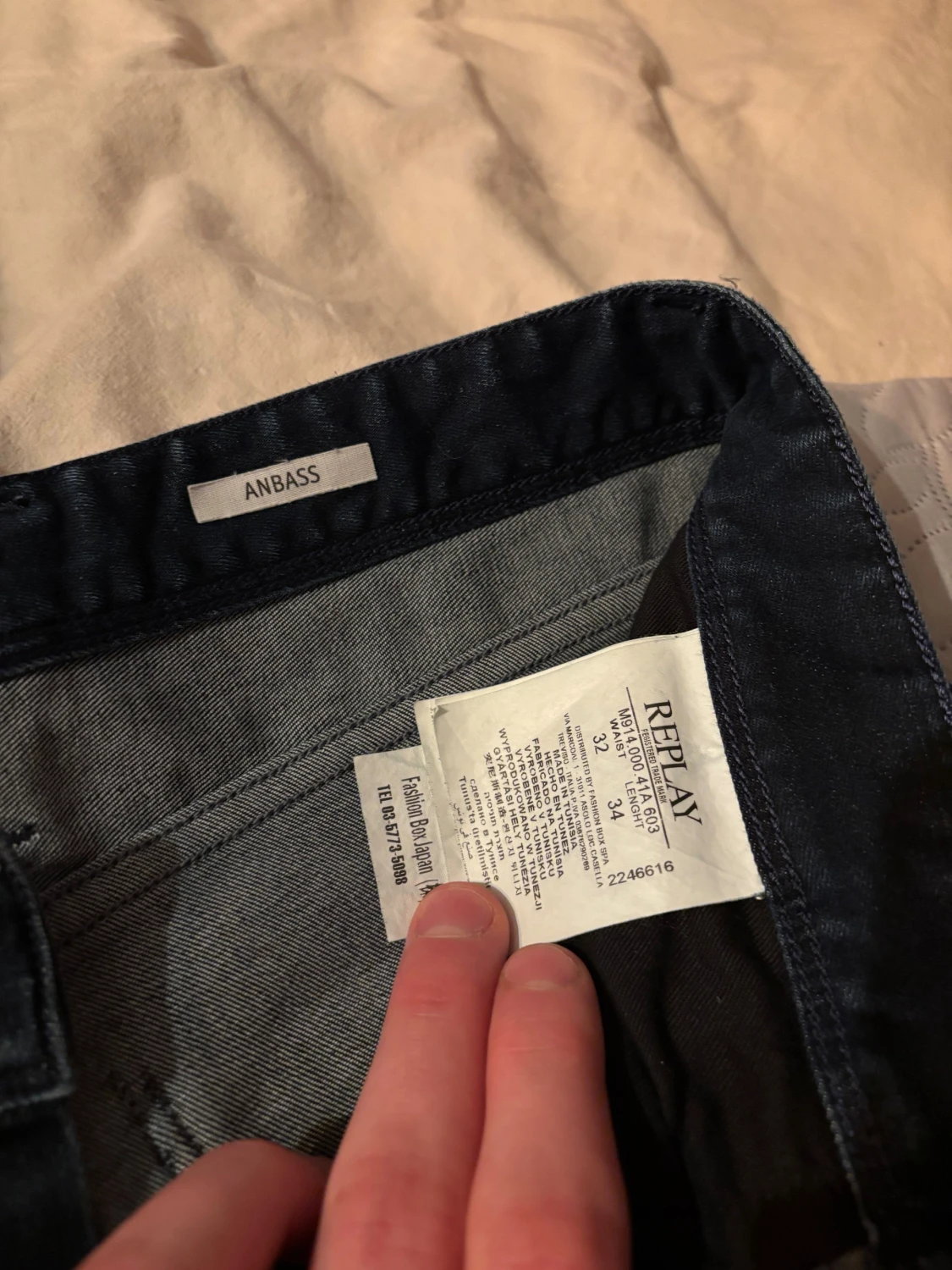Replay Anbass mörkblå jeans 32/34 - 2