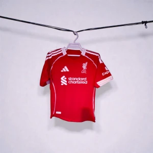 Liverpool FC Szoboszlai #8 Adidas tröja - (Passar storlek S) Röd Liverpool FC fotbollströja från Adidas med Szoboszlai och nummer 8 på ryggen. Klassisk design med vita detaljer, klubbmärke och sponsortryck på bröstet. Kortärmad modell i lätt och ventilerande polyester, perfekt för match eller träning.