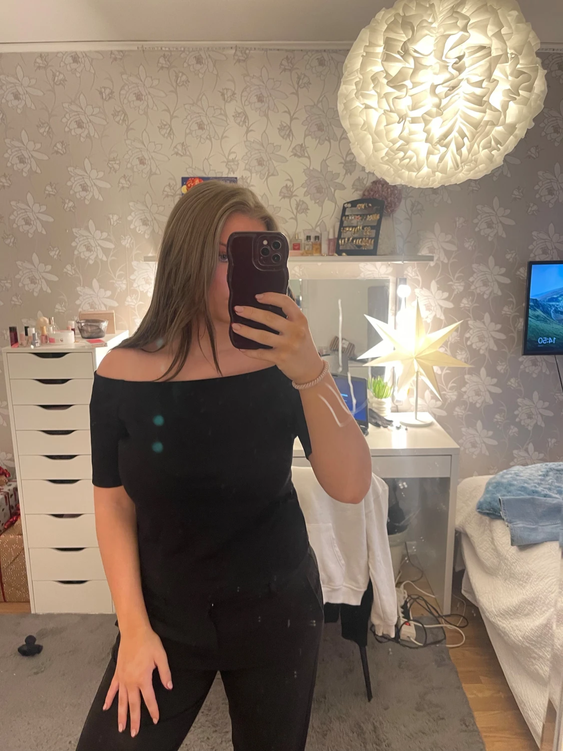 Off-shoulder topp - 1