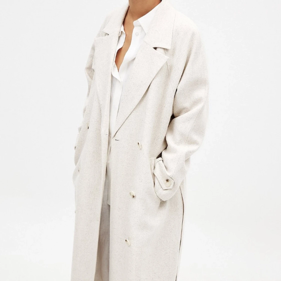 Beige linnekappa NA-KD - 3