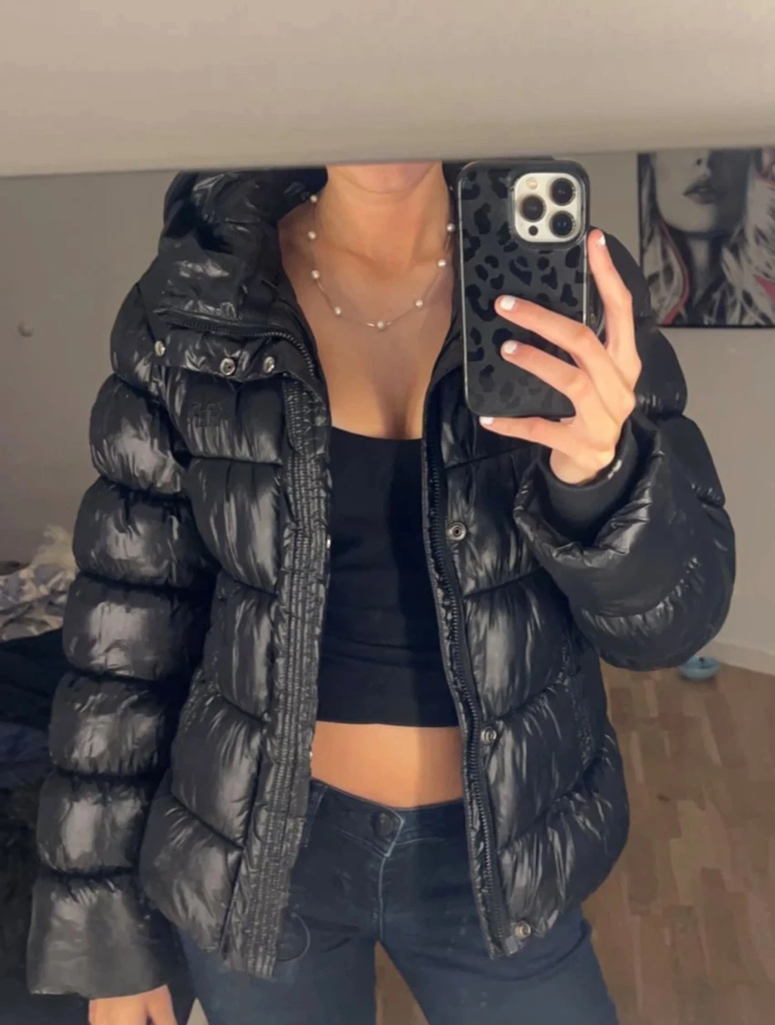 Svart pufferjacka från Superdry