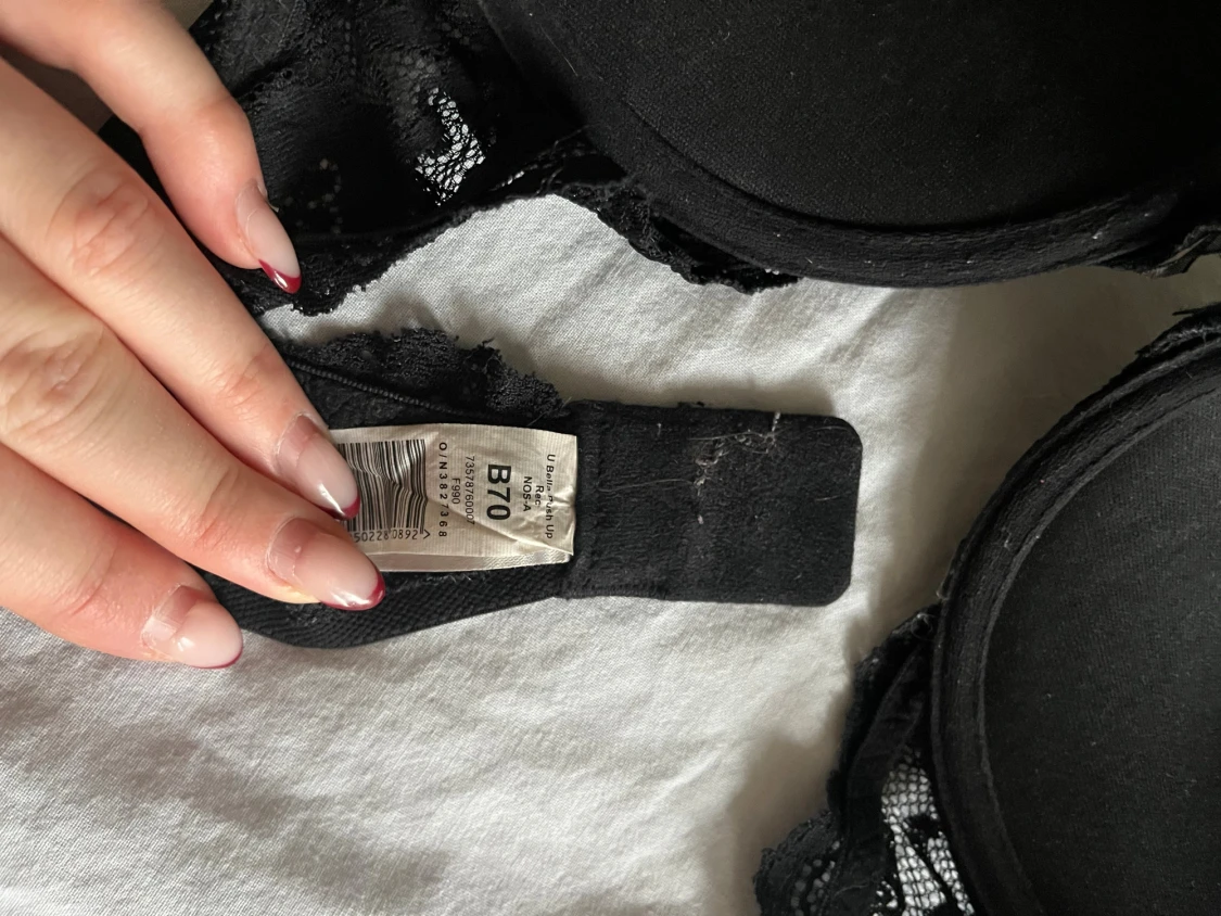 Svart spets bh B70 - 3