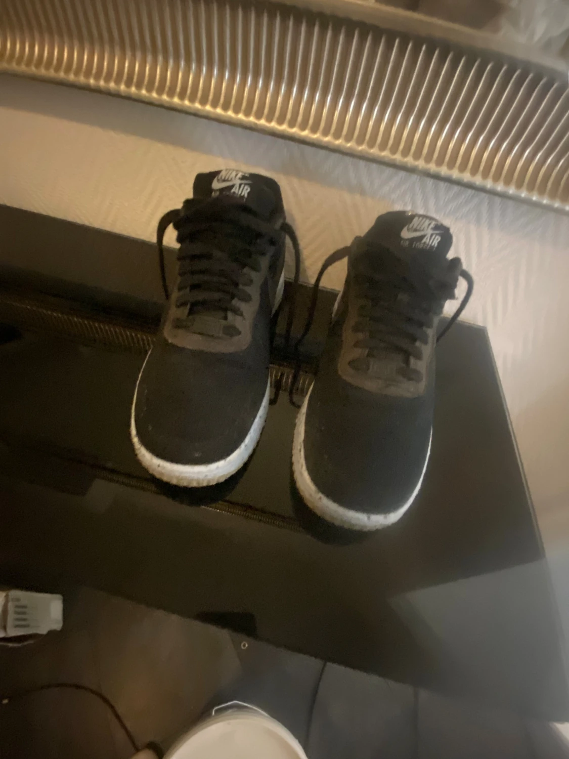 Svarta Nike Air Force 1 sneakers - 1