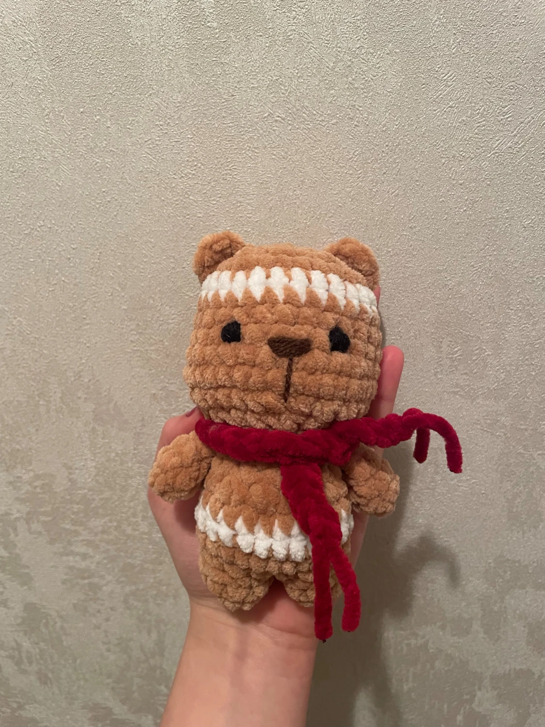 pepparkaks björn med halsduk  - 1