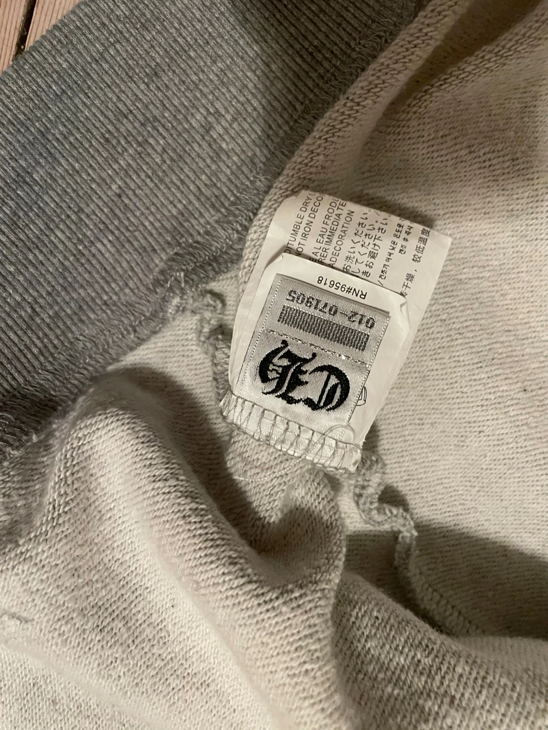 Grå Chrome Hearts zip hoodie - 6