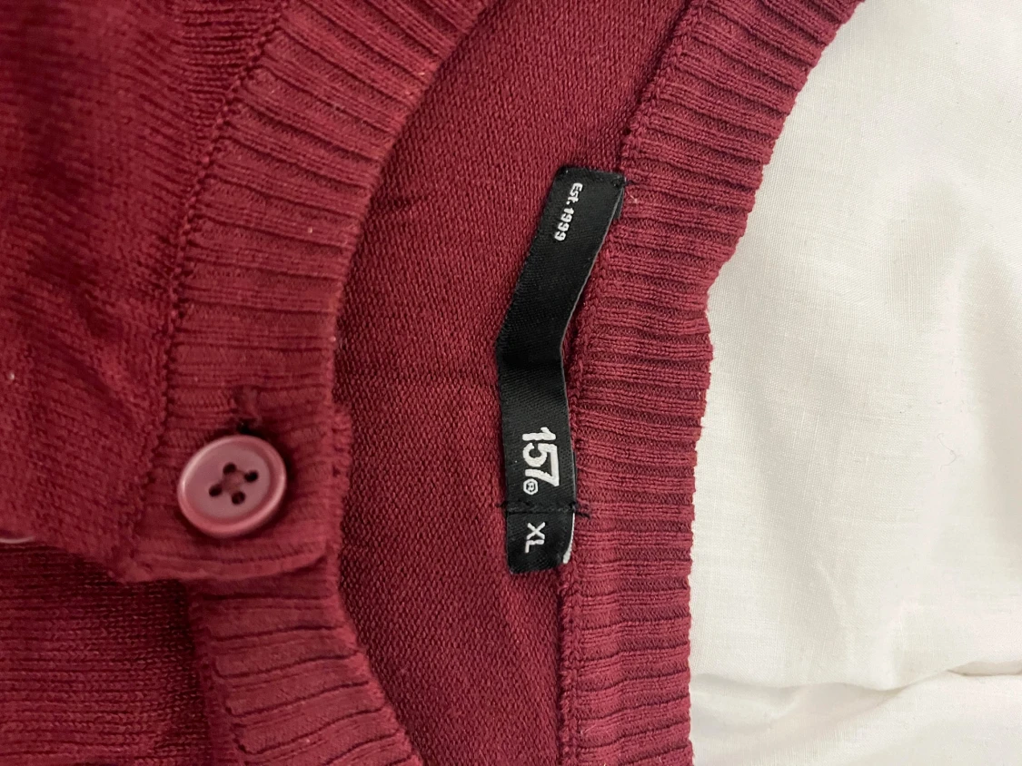 Vinröd kofta från 157, XL - 1