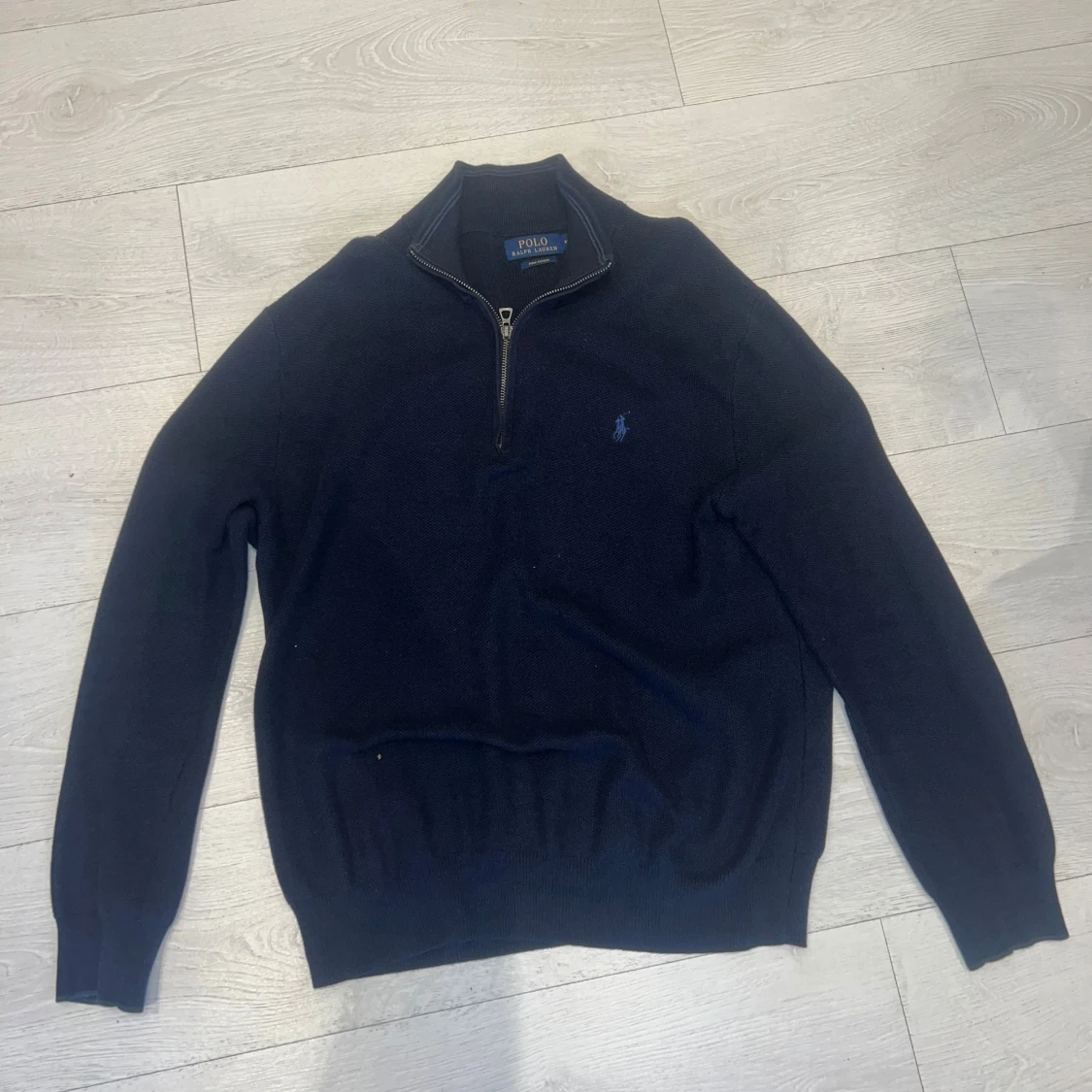 Marinblå stickad tröja Polo Ralph Lauren - 4