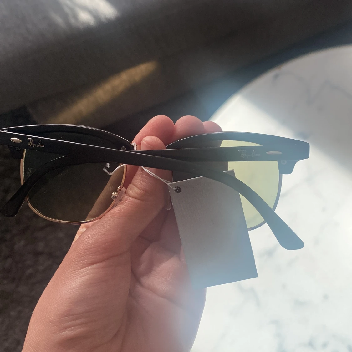 Svarta Ray-Ban Clubmaster solglasögon - 1