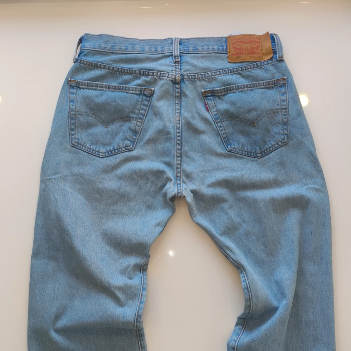 Levi's 501 ljusblå jeans W34 L34 - 1