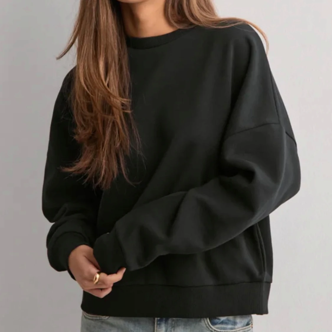Svart oversized sweatshirt