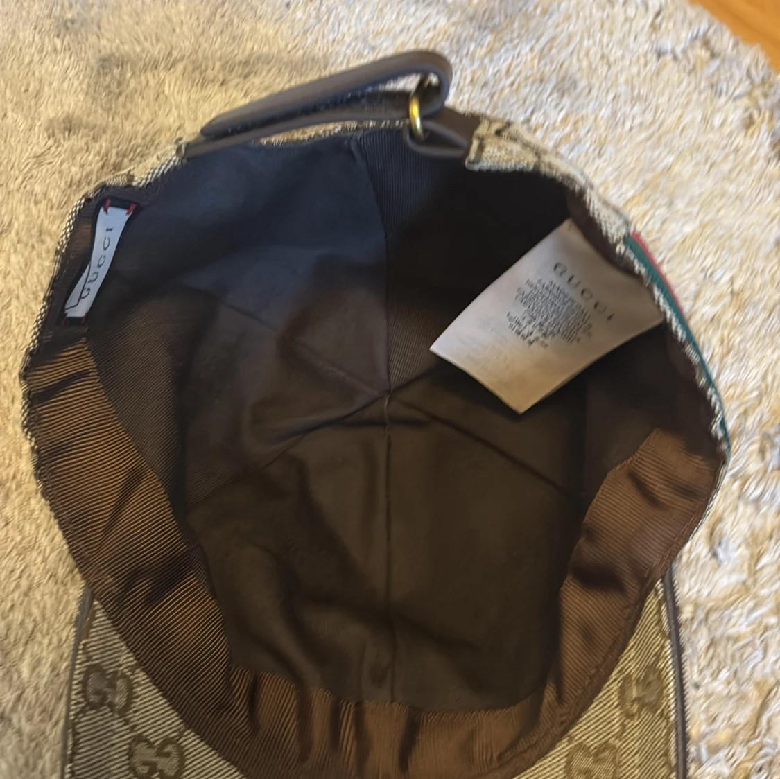 Gucci keps med GG-mönster, storlek M - 2