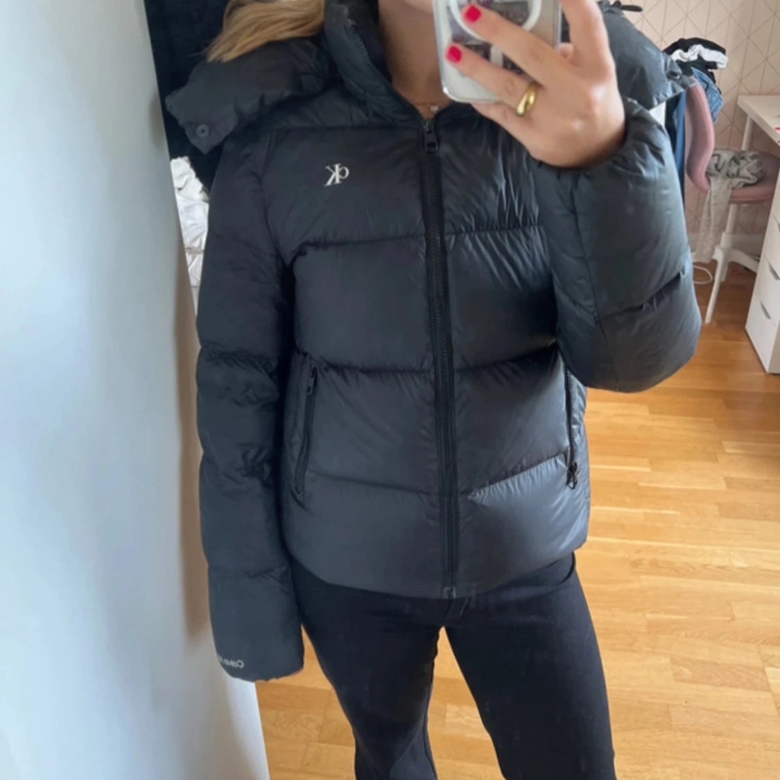 Svart dunjacka Calvin Klein Jeans XS - 1