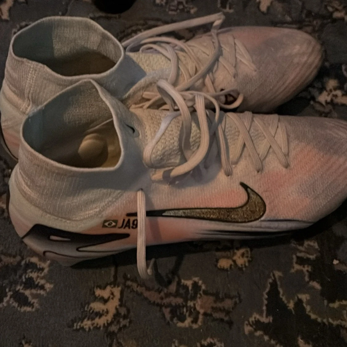 Nike vita fotbollsskor med högt skaft - 2