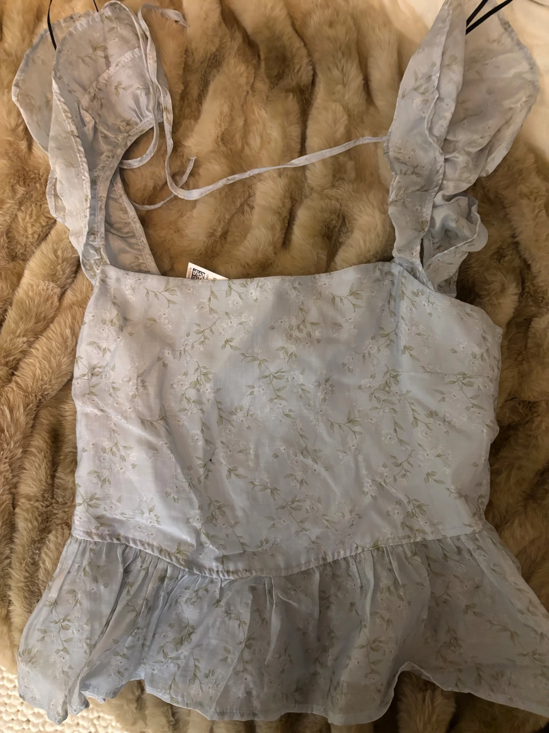 Blommig ljusblå blus från H&M Divided - 1