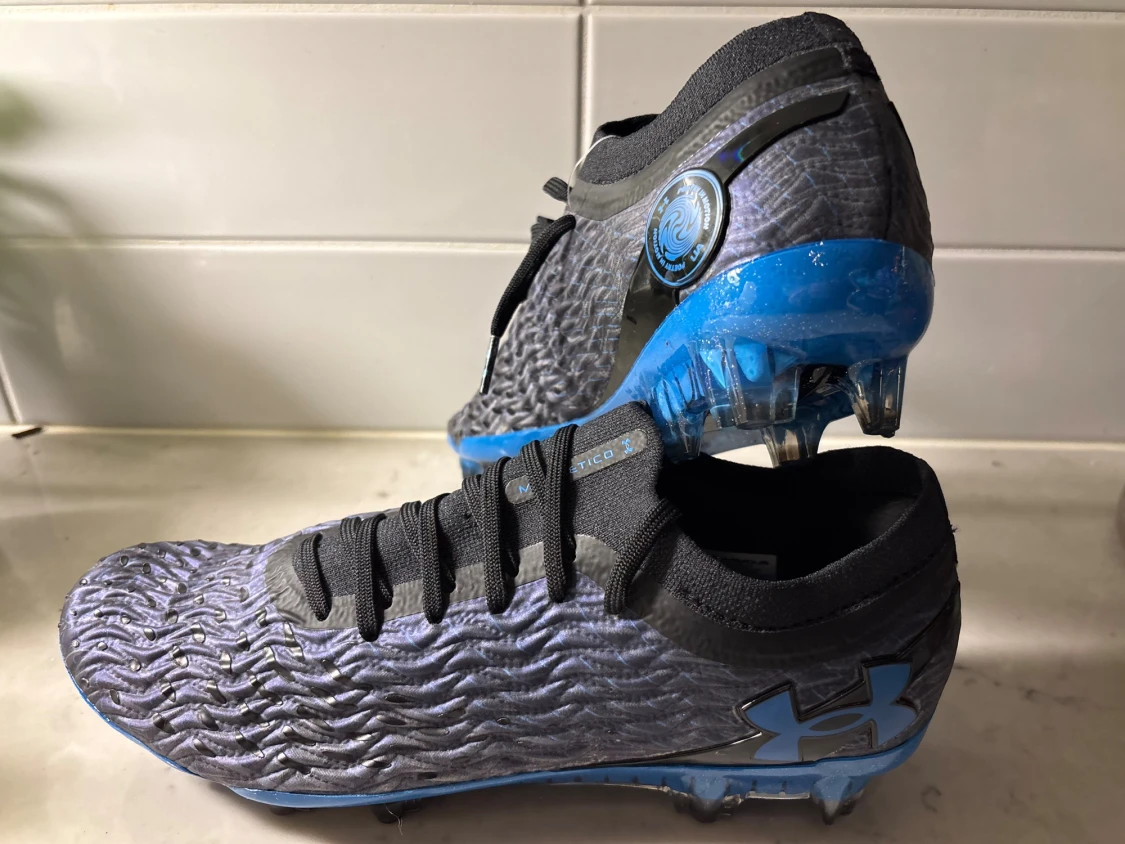 Under Armour Magnetico blå fotbollsskor - 2