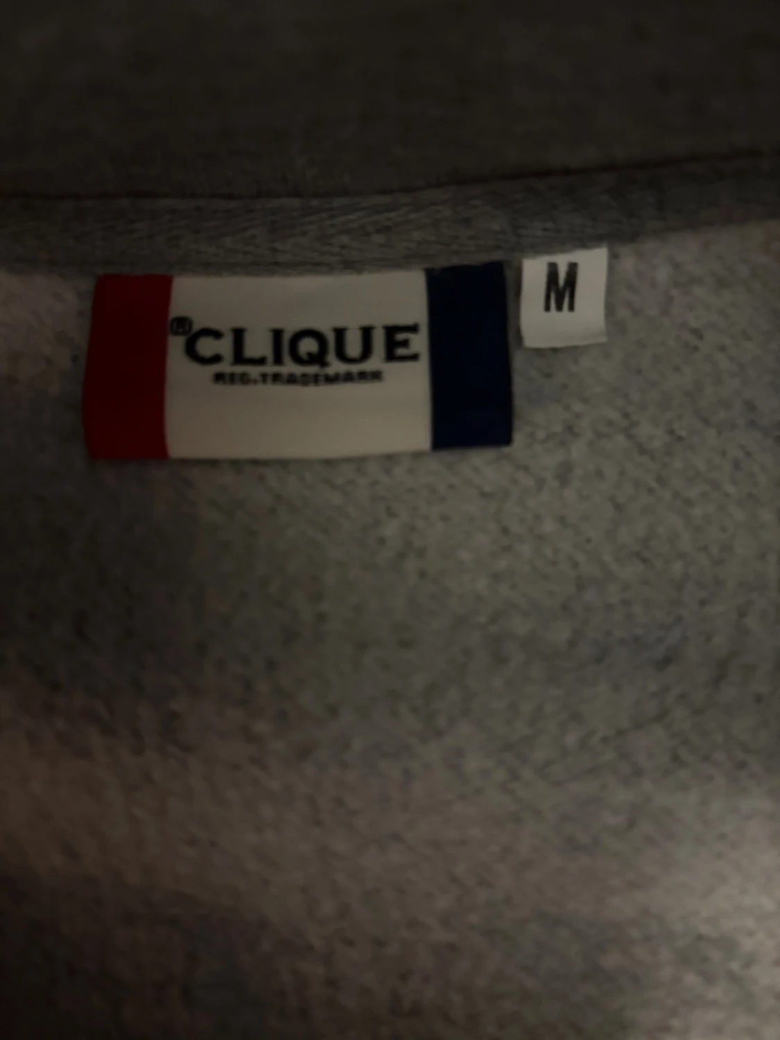 Grå half zip sweatshirt från Clique - 1