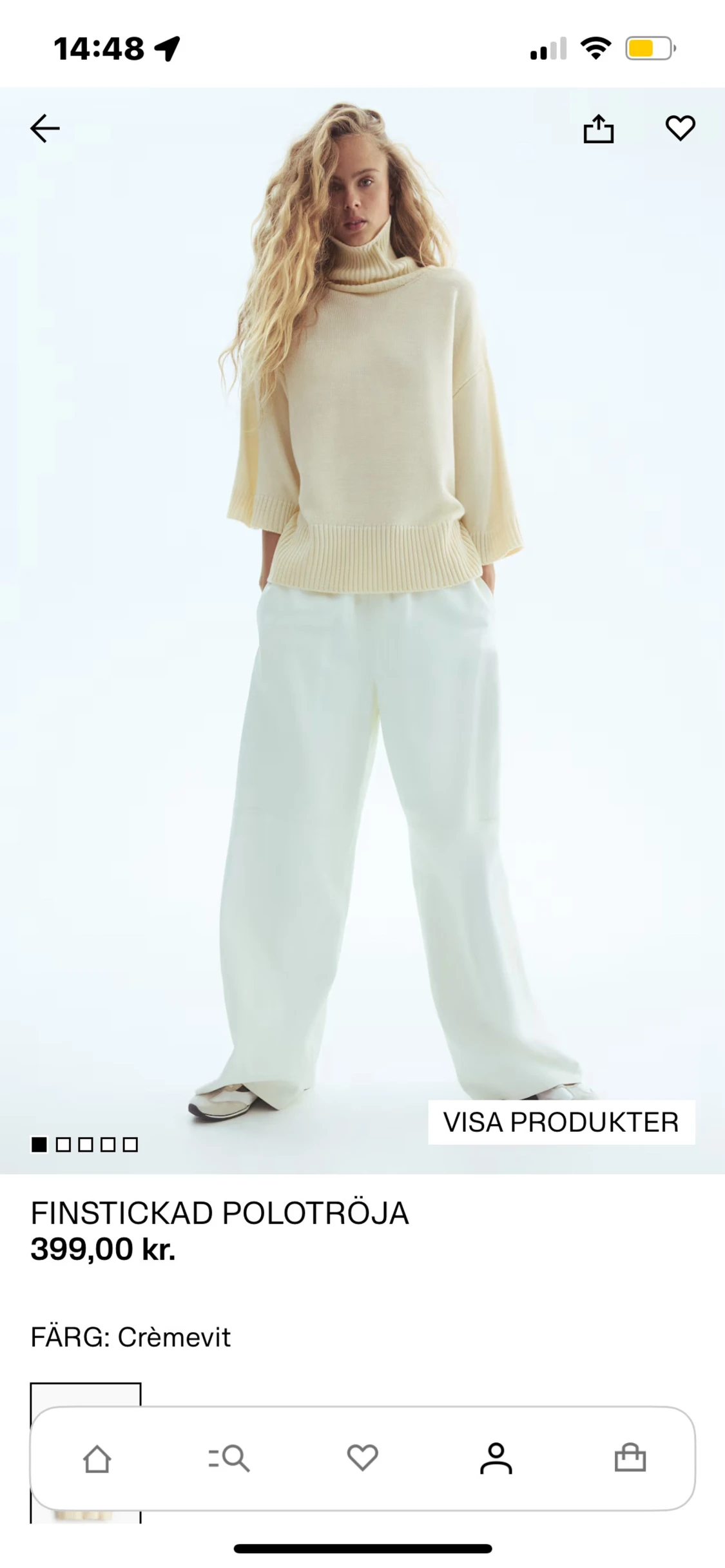 Stickad polo tröja  - 2