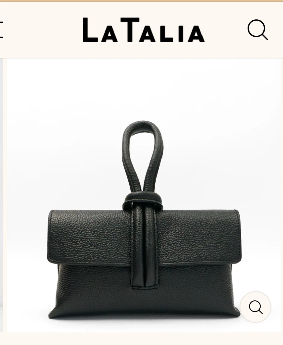 Svart latalia väska