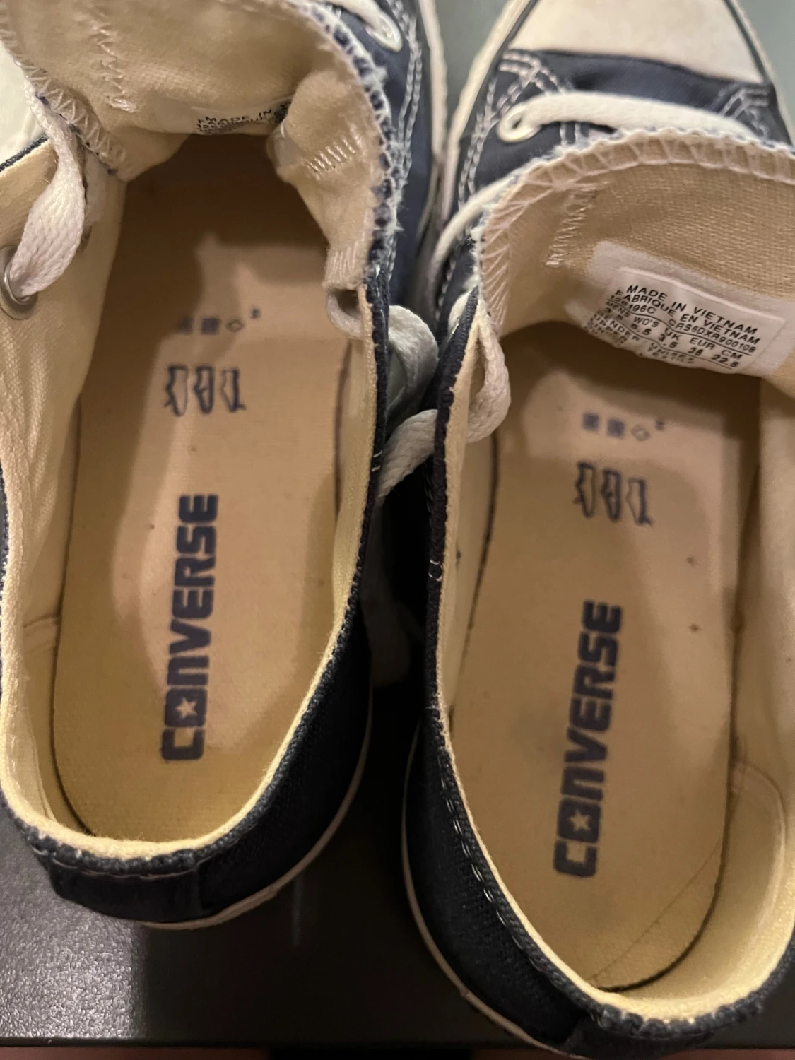 Mörkblå låga Converse - 4