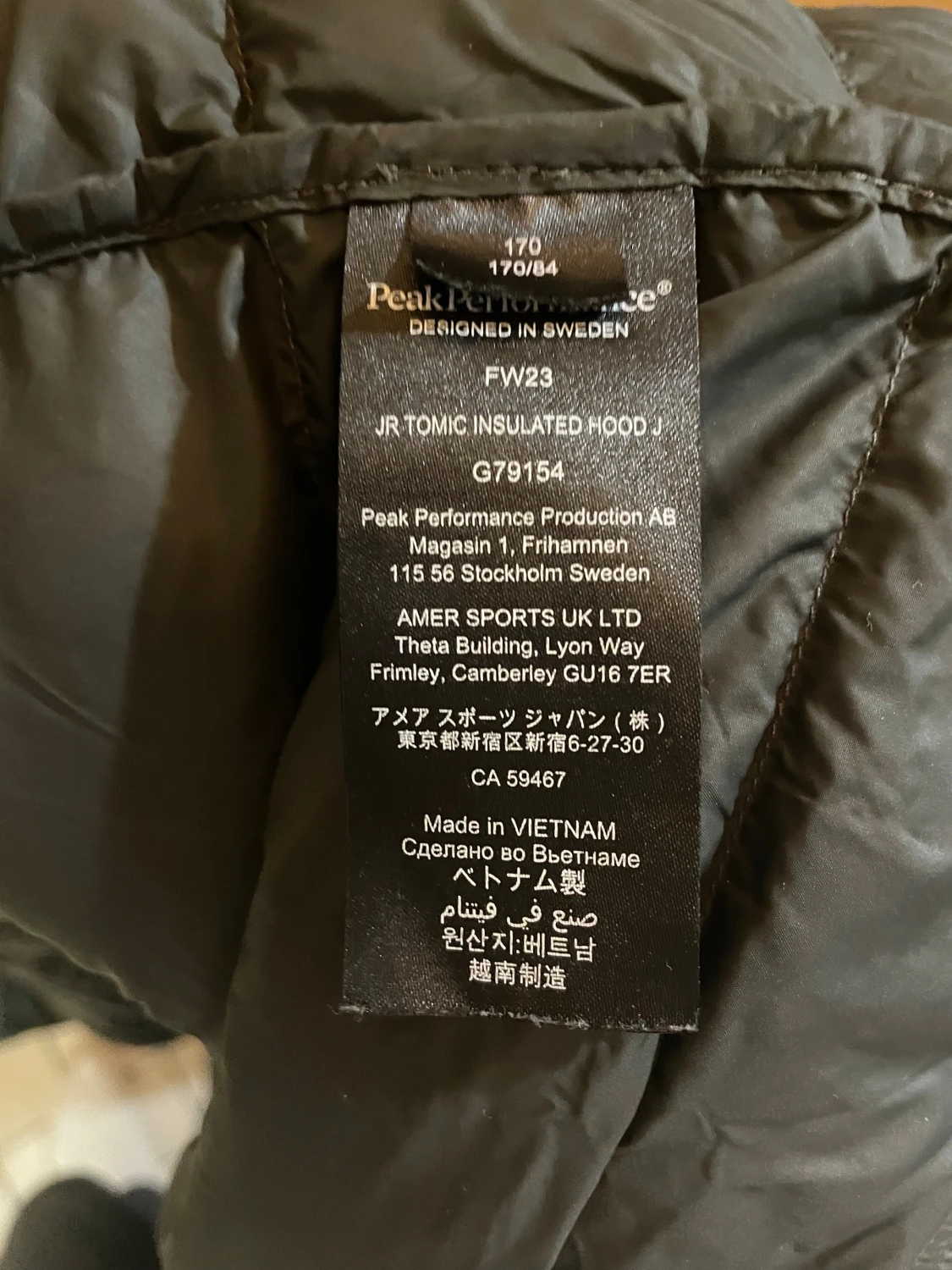 Mörkgrön Peak Performance dunjacka - 170 - 4